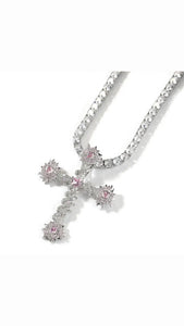 PINK CROSS PENDANT