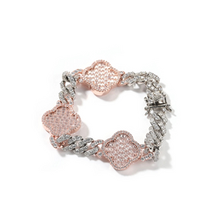 CLOVER CUBAN BRACELET